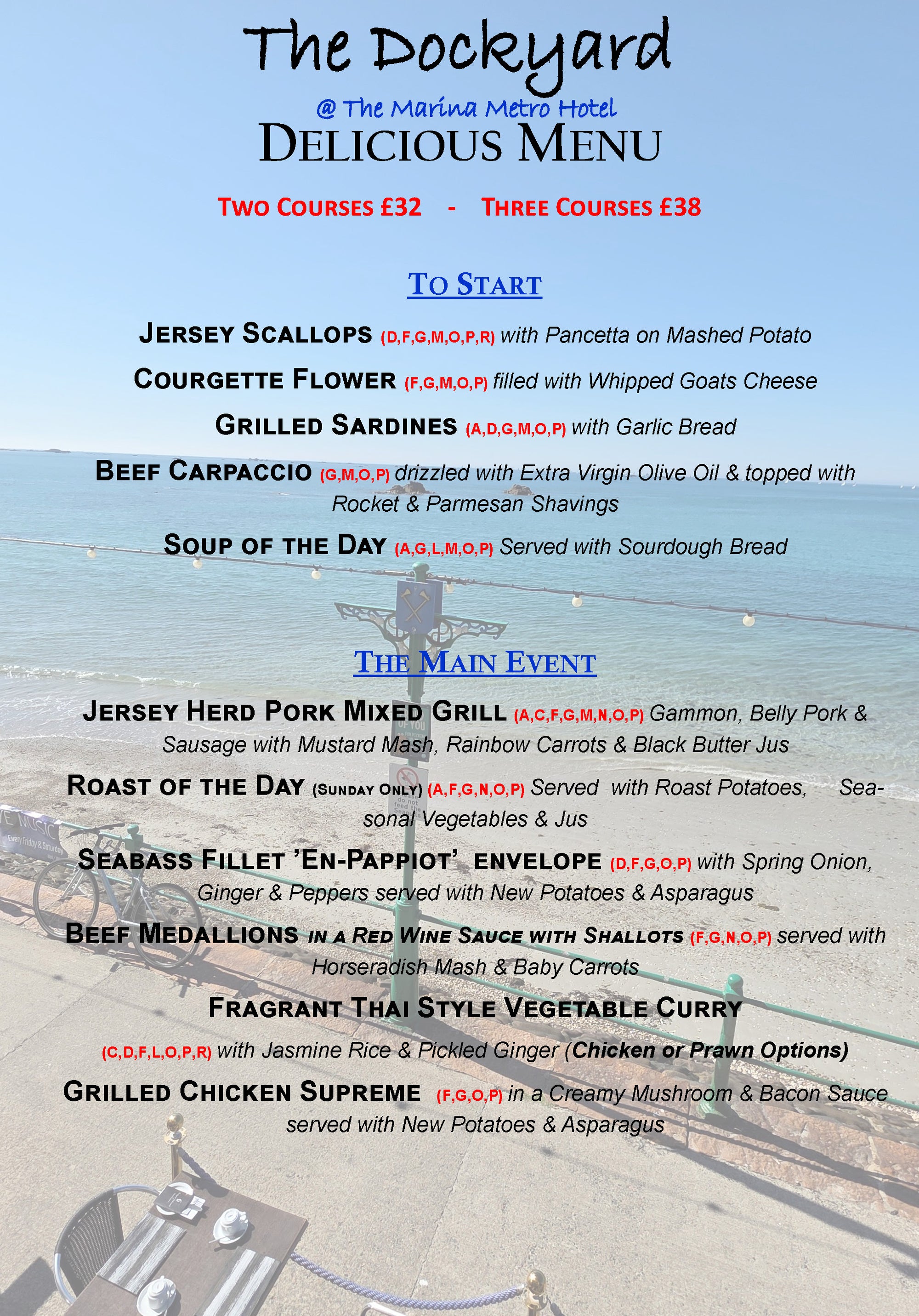 The Dockyard at the Marina Metro Delicious Dine Out Festival - Two or Three Course Set Menu