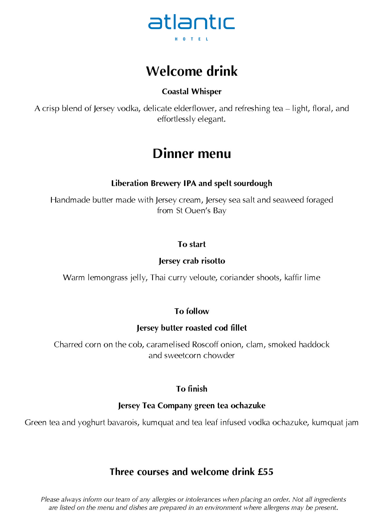 Atlantic Hotel Delicious Dine Out Festival - Three Course Set Menu & Welcome Drink Or Golf View Staycation