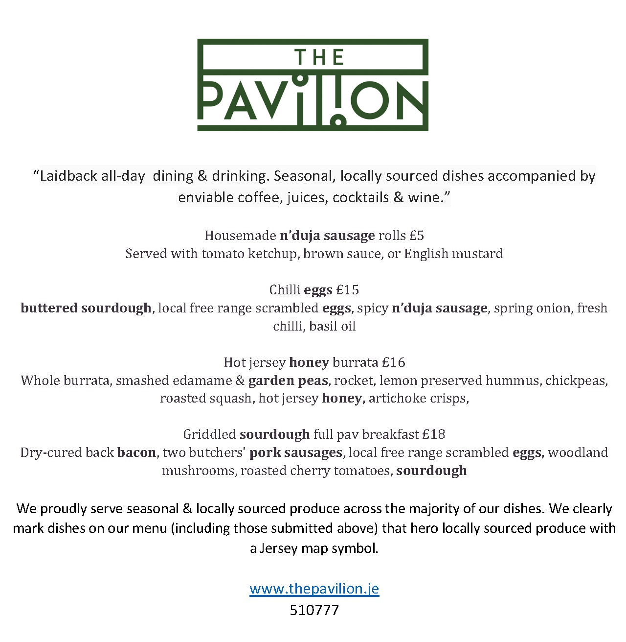 The Pavilion Delicious Dine Out Festival - Pick Your Dish